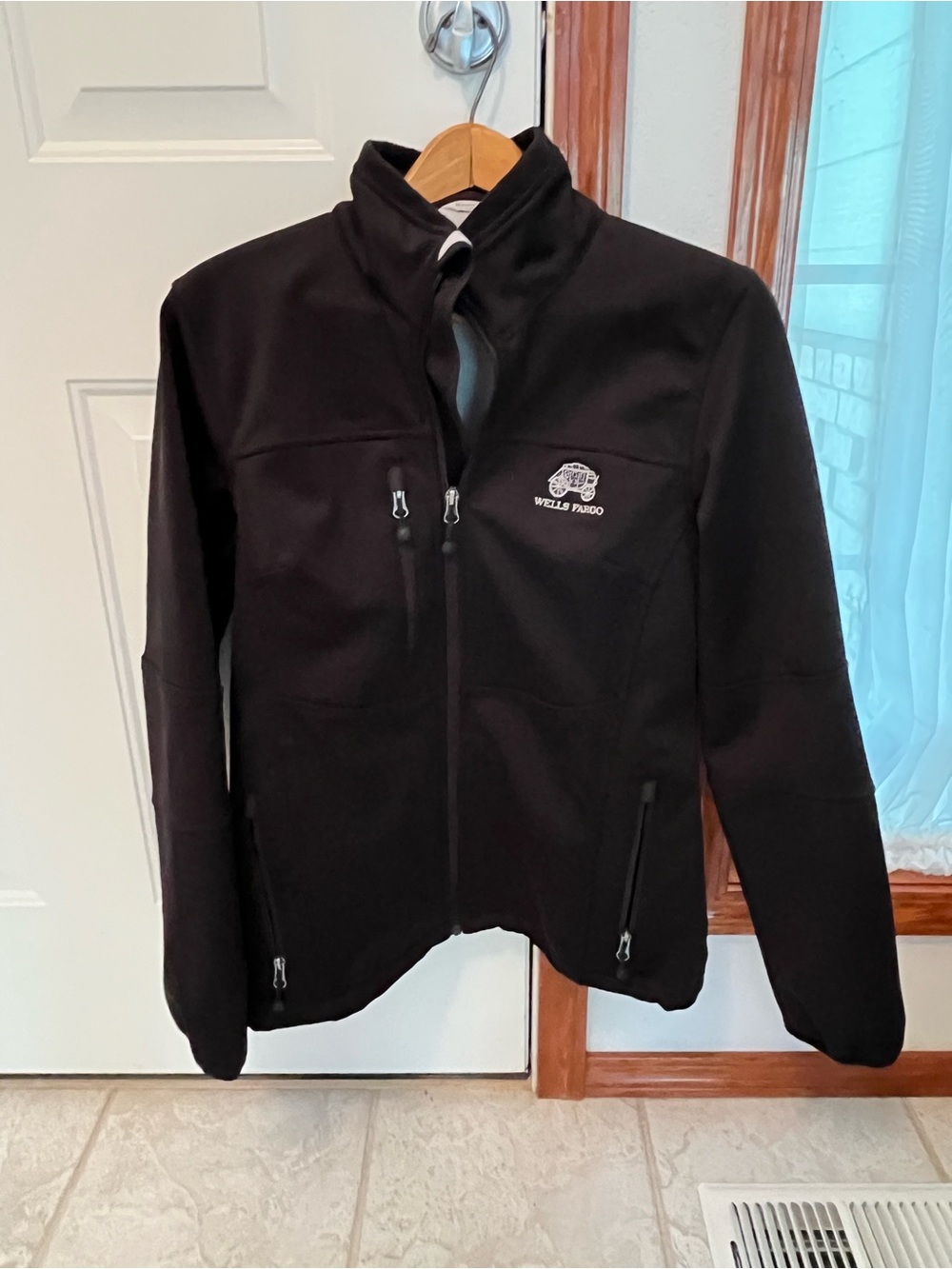 Wells Fargo Women’s Lands' End Black Softshell Performance Jacket